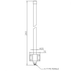 TH-2458A External  2.4/5.8G Antenna